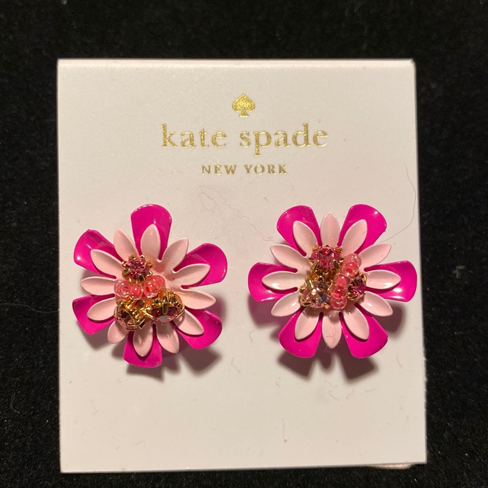 NWT Kate Spade New York flower earrings